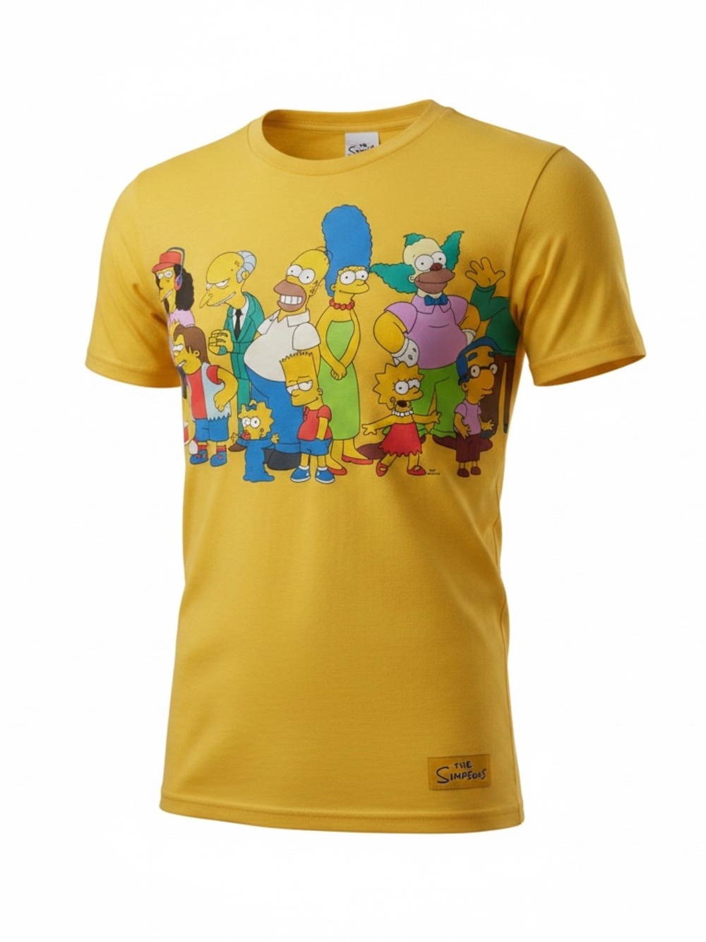 Freeze The Simpsons Graphic Tee in Vibrant Yellow